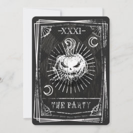 Tarotkort Halloween-inbjudan Inbjudningar