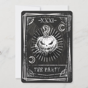 Tarotkort Halloween-inbjudan Inbjudningar