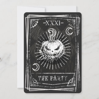 Tarotkort Halloween-inbjudan Inbjudningar