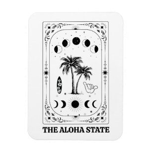 Tarotkort Hawaii Aloha State Celestial Souvenir Magnet