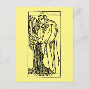 Tarotkort: Hermit Vykort