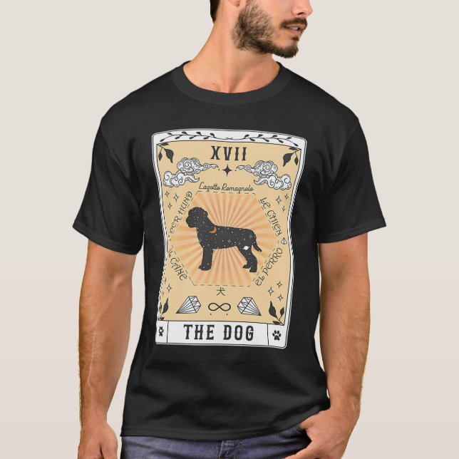 Tarotkort Hund Lagotto Romagnolo Celestial Spa T Shirt (Framsida)