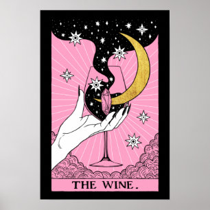 Tarotkort i Vin Poster