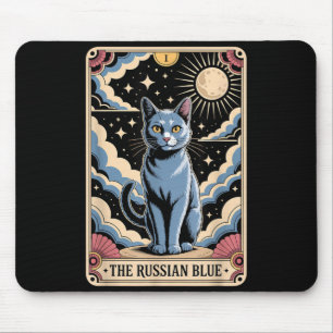 Tarotkort katt Halloween Den ryska blåkatten Musmatta