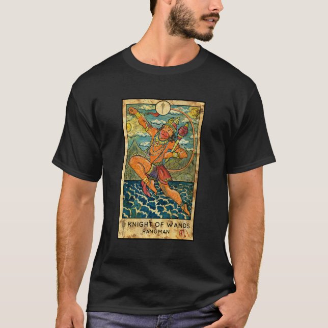 Tarotkort "Knight of Trollspös Mystic Psychic Fort T Shirt (Framsida)