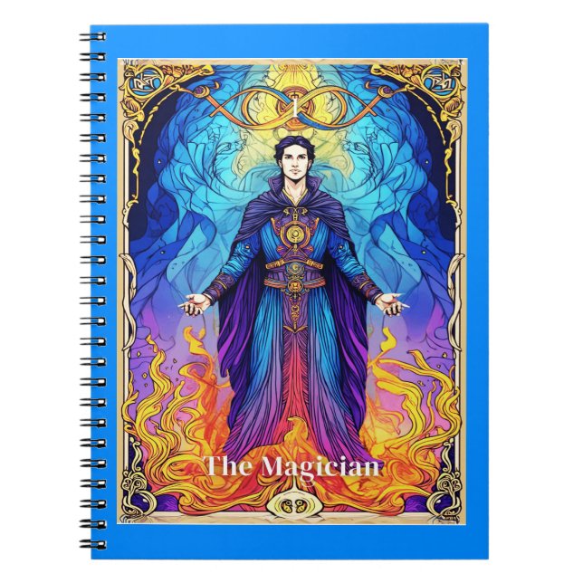 Tarotkort Magikern Anteckningsbok (Framsidan)