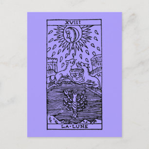 Tarotkort: Måne Vykort