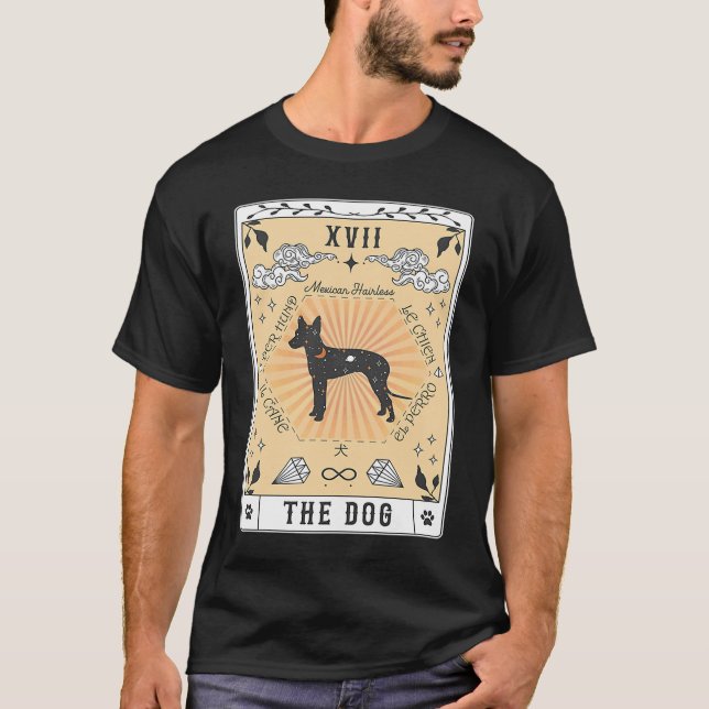 Tarotkort, mexikanskt, hairless Celestial Spac T Shirt (Framsida)