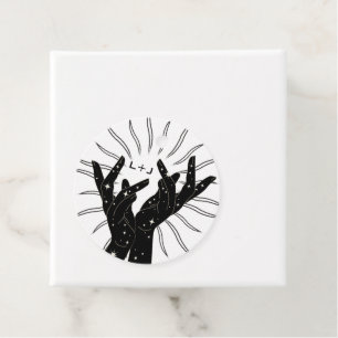 Tarotkort Möhippa Bröllop Kärlek Händer Gåvor Etiketter