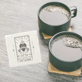 Tarotkort | MÖHIPPA | BRÖLLOP | Modern B+W Stenunderlägg