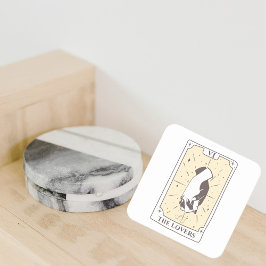 Tarotkort | MÖHIPPA | BRÖLLOP | NEUTRALTER Underlägg Papper Kvadrat