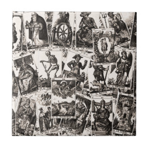 Tarotkort mönster kakelplatta