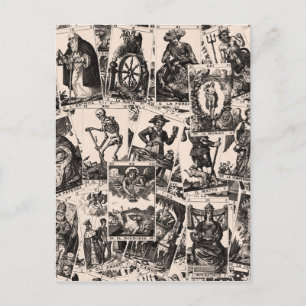 Tarotkort mönster vykort