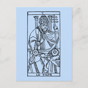 Tarotkort: påven vykort