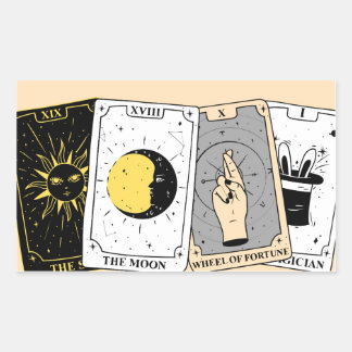 Tarotkort Rektangulärt Klistermärke