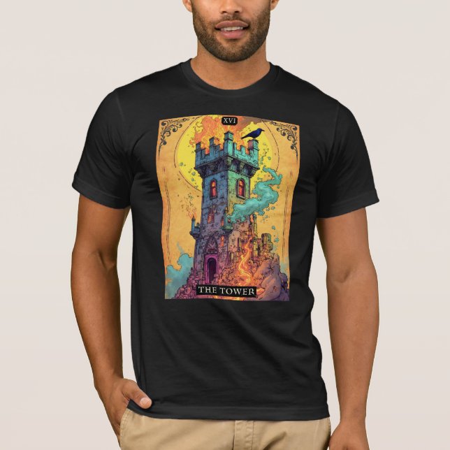 Tarotkort, Torn T Shirt (Framsida)