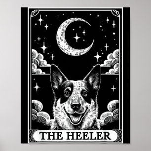 Tarotkort Vintage Halvmåne Australienska Nötkreatu Poster