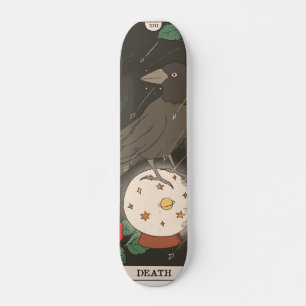 Tarotkort XIII, större arcana-korpen, boll Mini Skateboard Bräda 18,5 Cm
