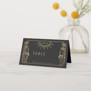 Tarotkortet Älskare Guld Bröllop Placeringskort