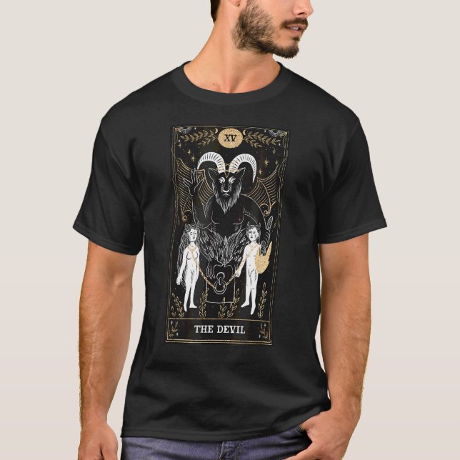 Tarotkortet Djävulen Xv T Shirt (Framsida)