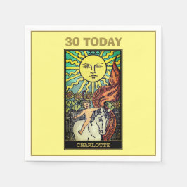 Tarotkortet Sol 30års födelsedag Party Pappersservett