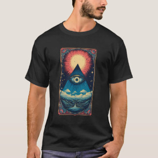 Tarotkortets astrologi i Vintagen Djävulen T Shirt