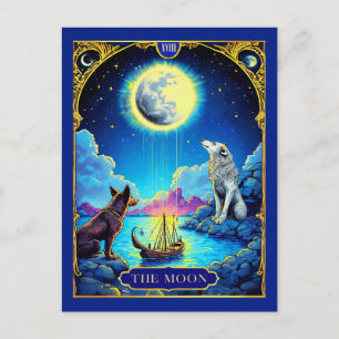 Tarotkortillustration, Månen Vykort