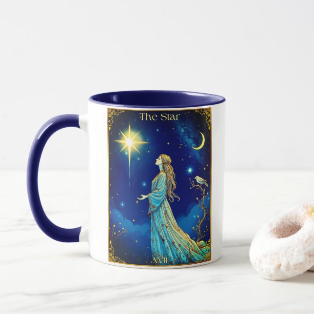 Tarotkortillustration, Stjärnan Mugg (Med munk)