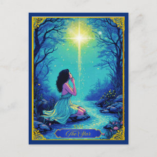 Tarotkortillustration, Stjärnan Vykort