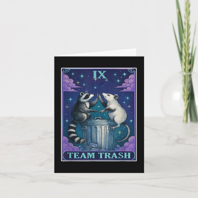 Tarotkortlek Team Trash Raccoon Tarotkort Del Kort (Framsida)