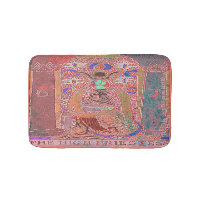 Tarotkortsbastrummet med hög prioritet badrumsmatta (Framsidan)