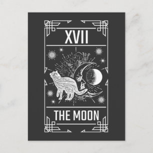 Tarotkortscenter Måne oktult tjocktarm Vykort