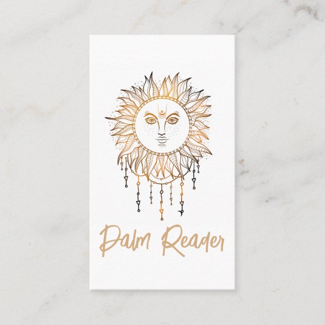  Tarotkortsläsare  Psykisk Handläsning  Visitkort (Framsida)