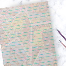 Tarotkortsturkos Chocolate Linted Stationery