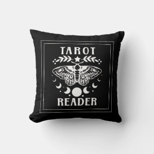 Tarotläsare månfas galax stjärnor kastkudde kudde