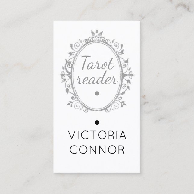 Tarotläsare Psykiskt medium-energilagring Visitkort (Framsida)