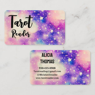 Tarotläsarens psykiska stjärnor på daghem visitkort
