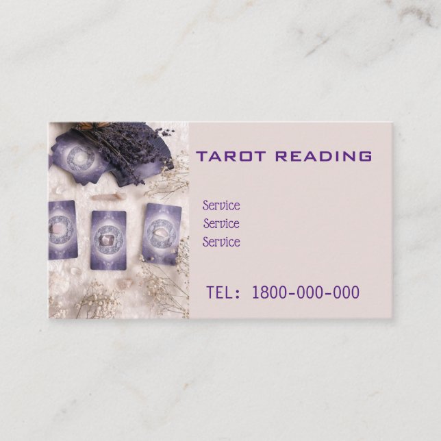 TAROTLÄSNING REDIGERBAR KORT (Framsida)