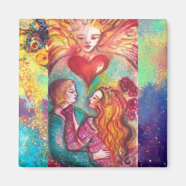 TAROTS BORTTAPPAD SHADOWS,ÄLSKARE Valentine Day He Magnet (Framsidan)