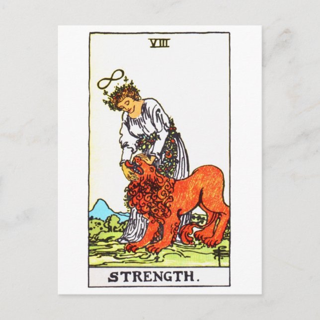 tarotstyrka vykort (Framsida)