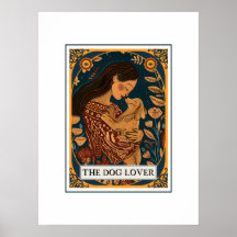 Tarottemat i Hund älskare illustrerades