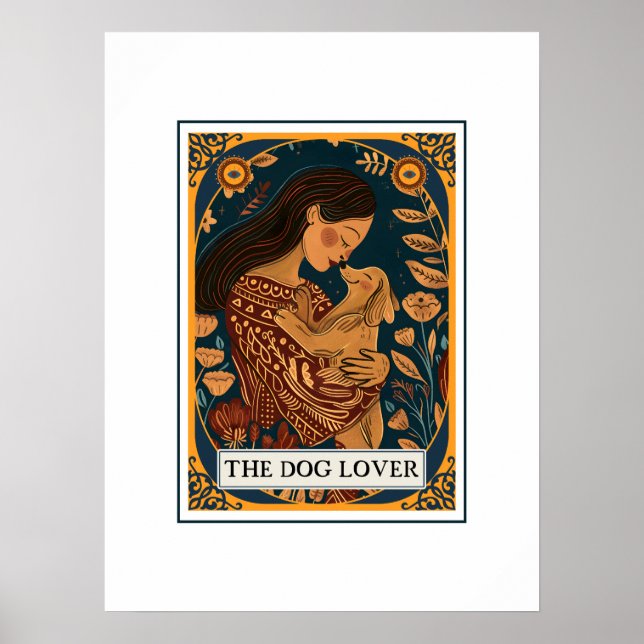 Tarottemat i Hund älskare illustrerades Poster (Framsidan)