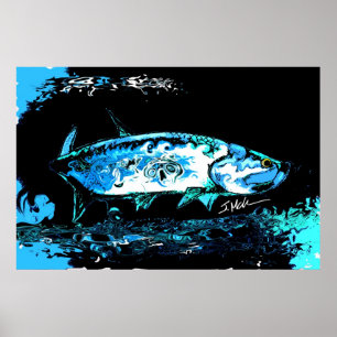 Tarpon Blues Poster