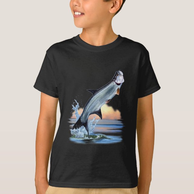 Tarpon Fish Fresh Water Wildlife Hunting Fishing A T Shirt (Framsida)