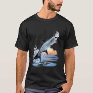 Tarpon Fisk Sötvatten Vilda Djur Jakt Fiske A T Shirt