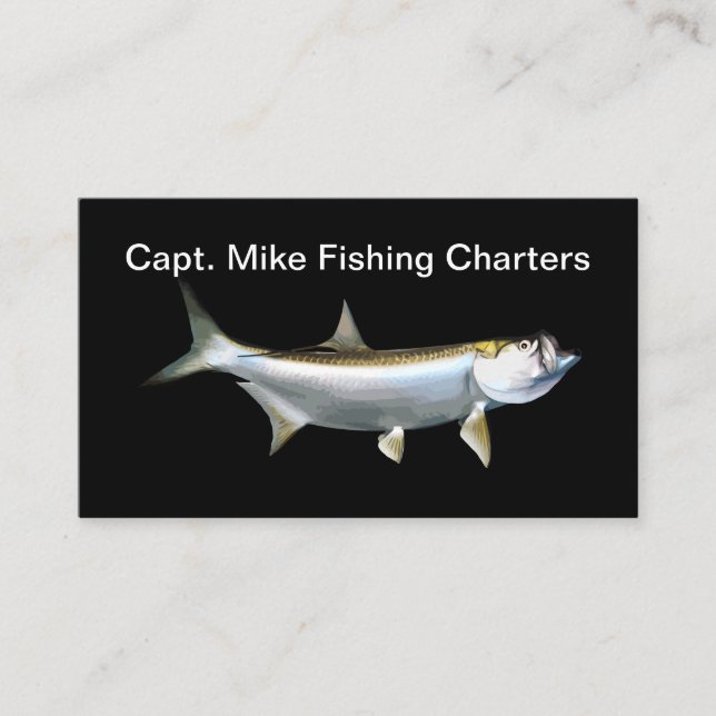 Tarpon Fiske Tema Visitkort (Framsida)