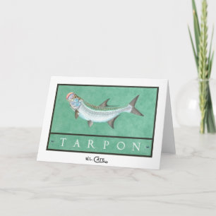 Tarpon Hälsning & Note-kort Kort