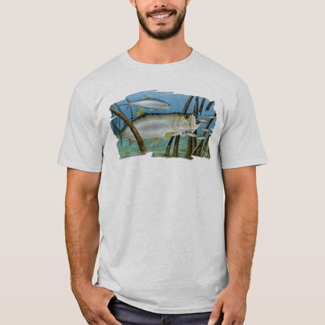 Tarpon i livsmiljöT-tröja Tee Shirt (Framsida)