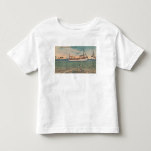 Tarpon Springs FL - beskåda av fartyget & det Tee Shirt