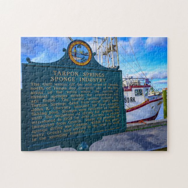 Tarpon Springs Florida Pussel (Horisontell)